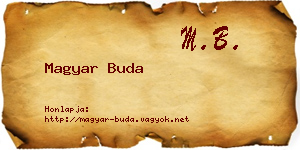 Magyar Buda névjegykártya
